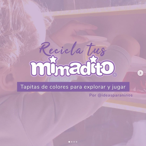 Recicla tus Mimadito: Tapitas de colores para aprender y jugar